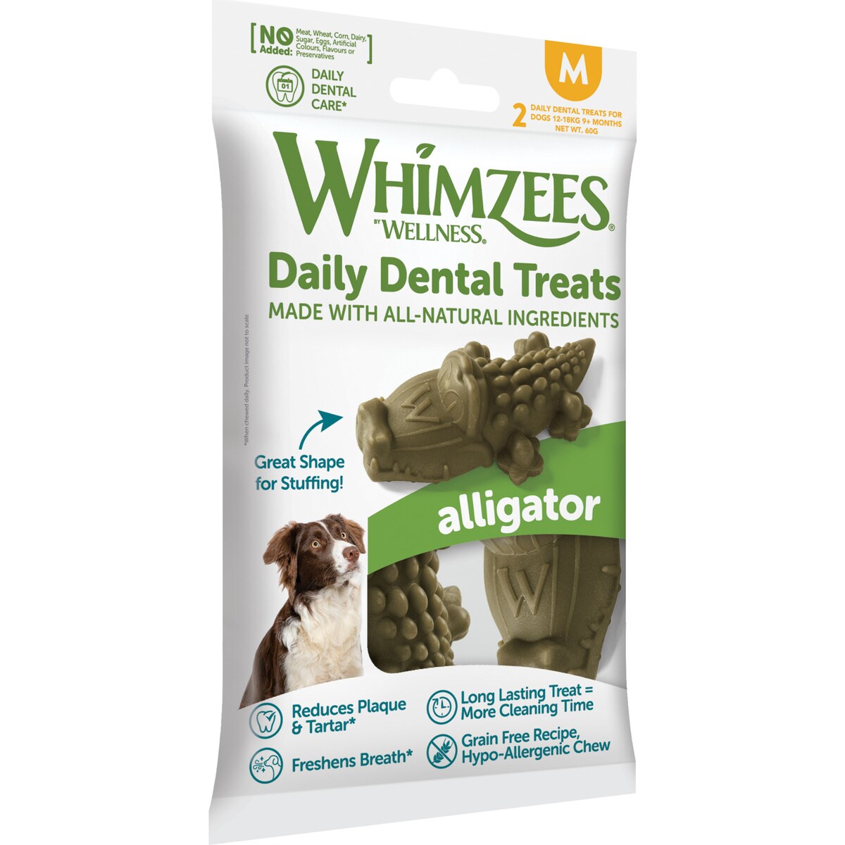 Whimzees Daily Dental Dog Treats Medium 2 Pack