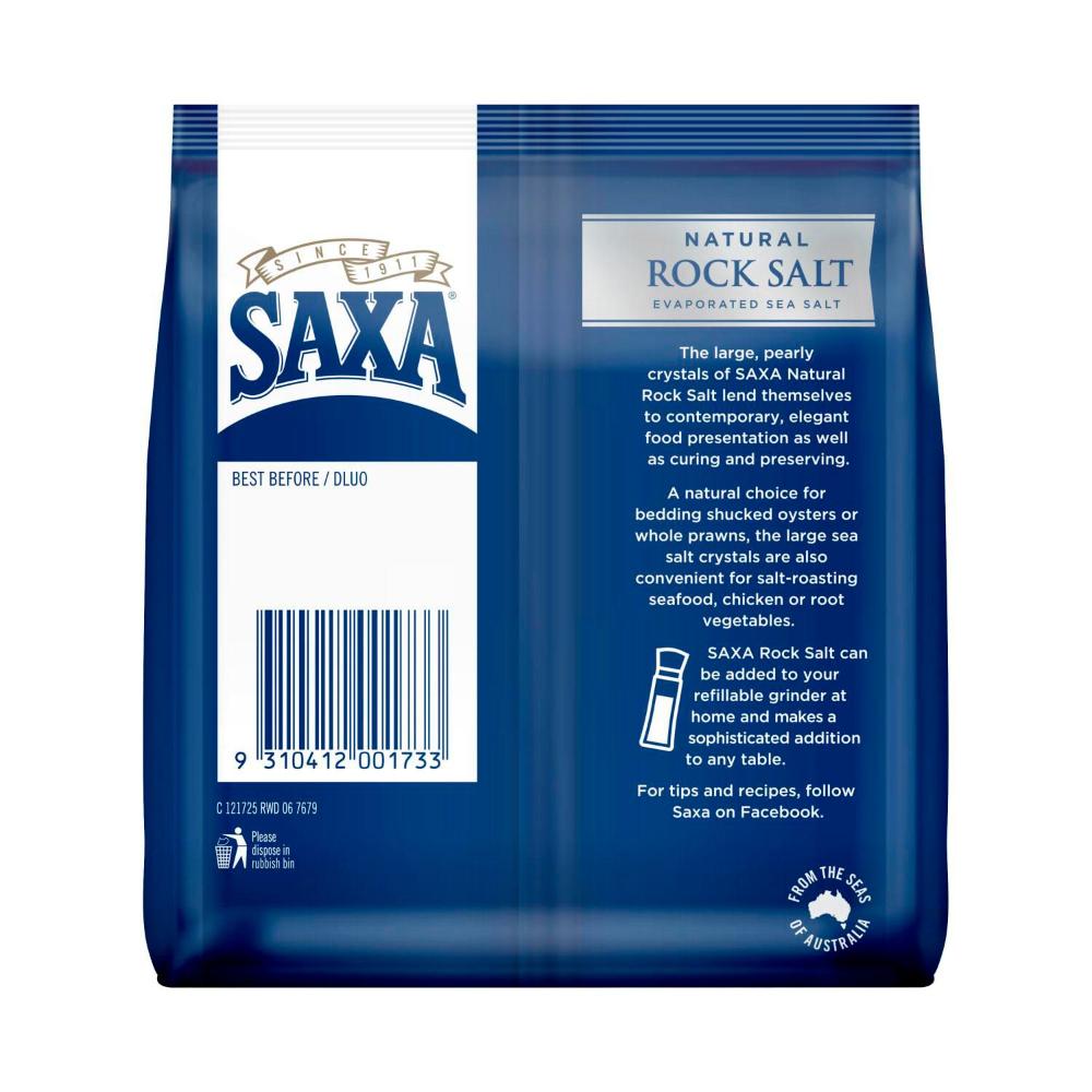 Saxa Natural Rock Salt Refill - 500g