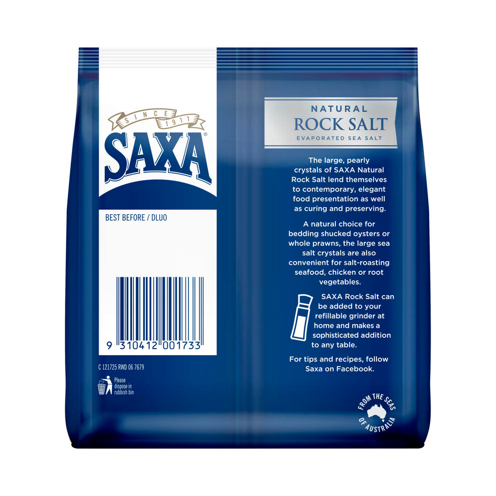 Saxa Natural Rock Salt Refill - 500g