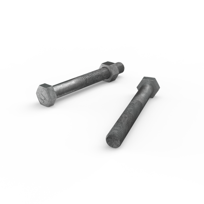 Zenith Hot Dip Galvanised Hex Head Bolts - M12 x 100mm - 12 Pack