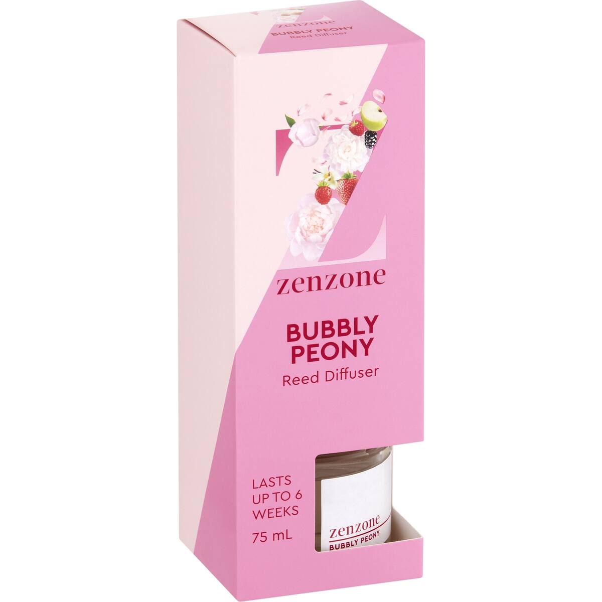 Zenzone Reed Diffuser Bubbly Peony 75ml