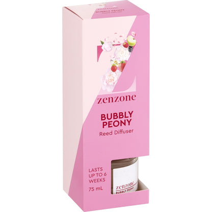 Zenzone Reed Diffuser Bubbly Peony 75ml
