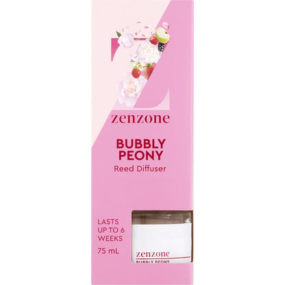 Zenzone Reed Diffuser Bubbly Peony 75ml