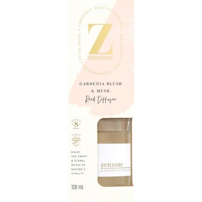Zenzone Reed Diffuser Gardenia Blush & Musk 120ml
