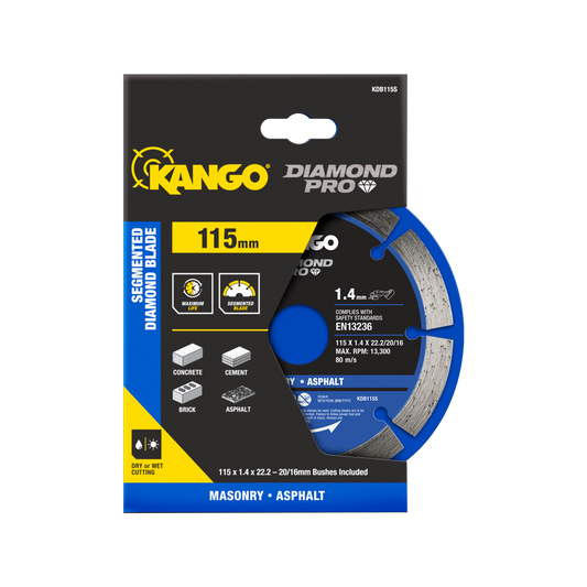 Kango Diamond Pro 115mm Segmented Diamond Saw Blade