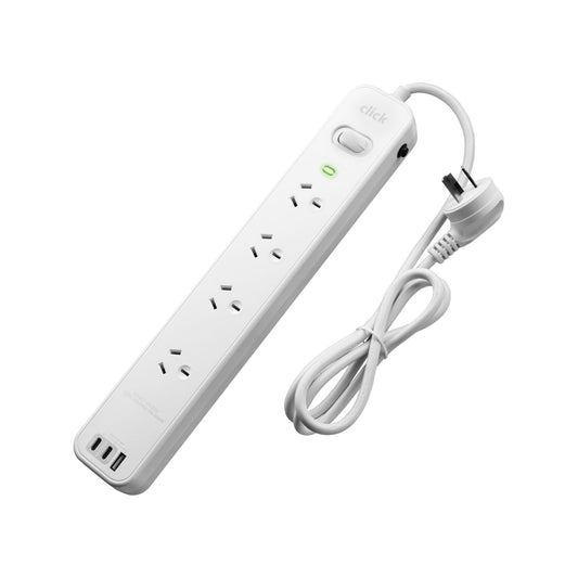 Click PD45W Powerboard - 4 Outlet - 2x USB-C & 1x USB-A