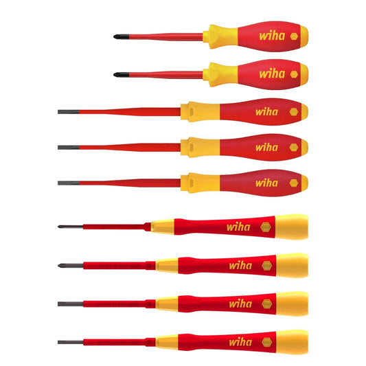 Wiha VDE Insulated Screwdriver Set - 9 Piece - 167mm