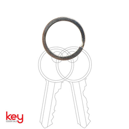 Key Essentials Split Rings - 25mm - Steel - Nickel Plated - 5 Pack