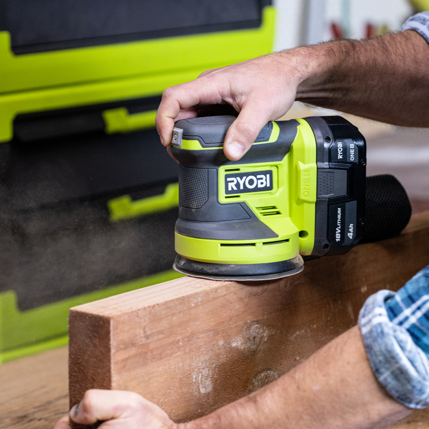 Ryobi Random Orbital Sander - RROS18 - 18V ONE+ - 11,000 RPM - Tool Only
