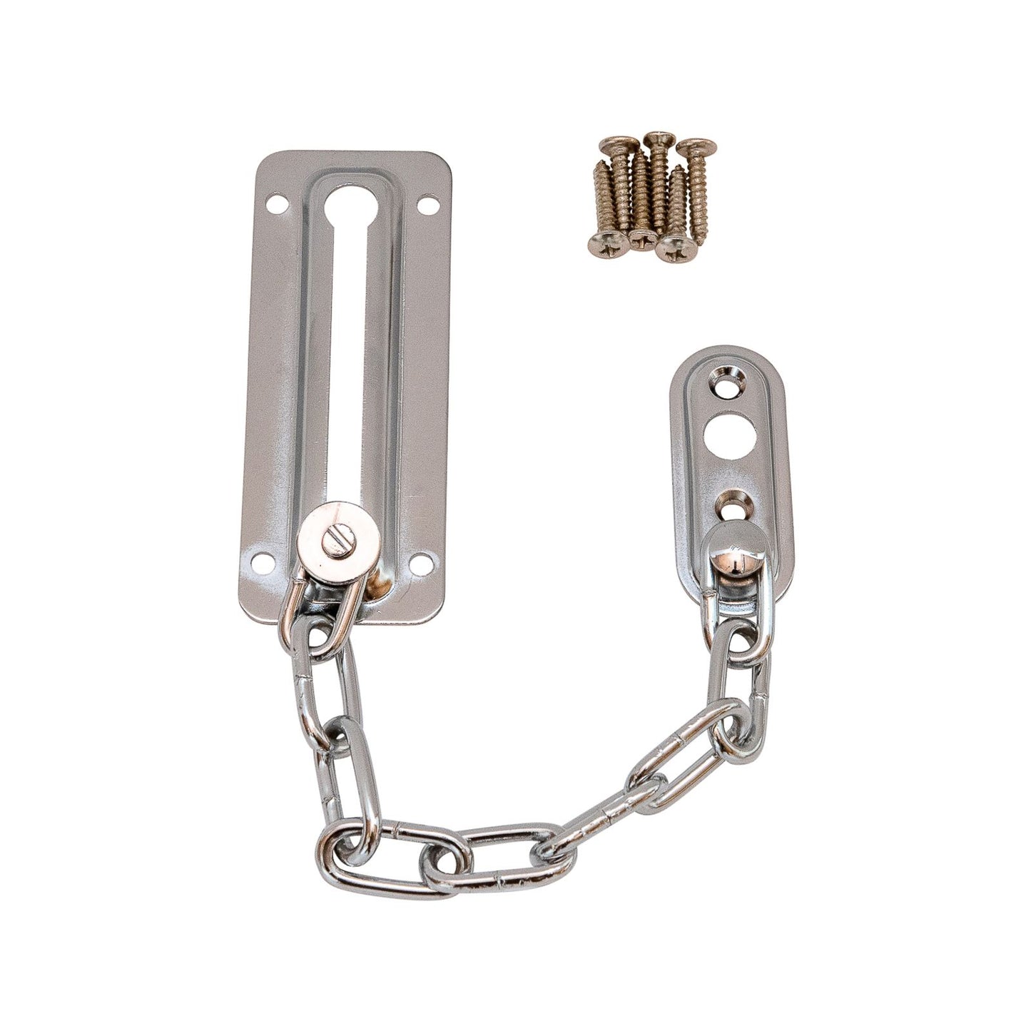 Syneco Nickel Plated Door Chain Guard - 195 x 24 x 95mm