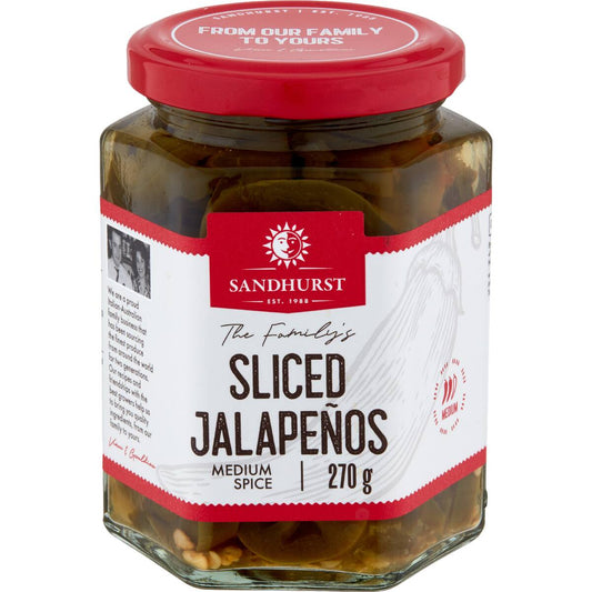 Sandhurst Chillies Jalapeno Medium Hot 270g