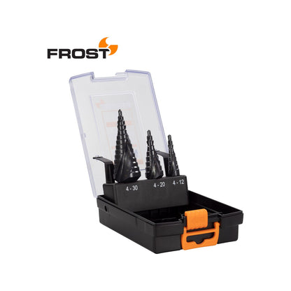 Frost HSS Step Drill Set - 3 Piece - 143mm