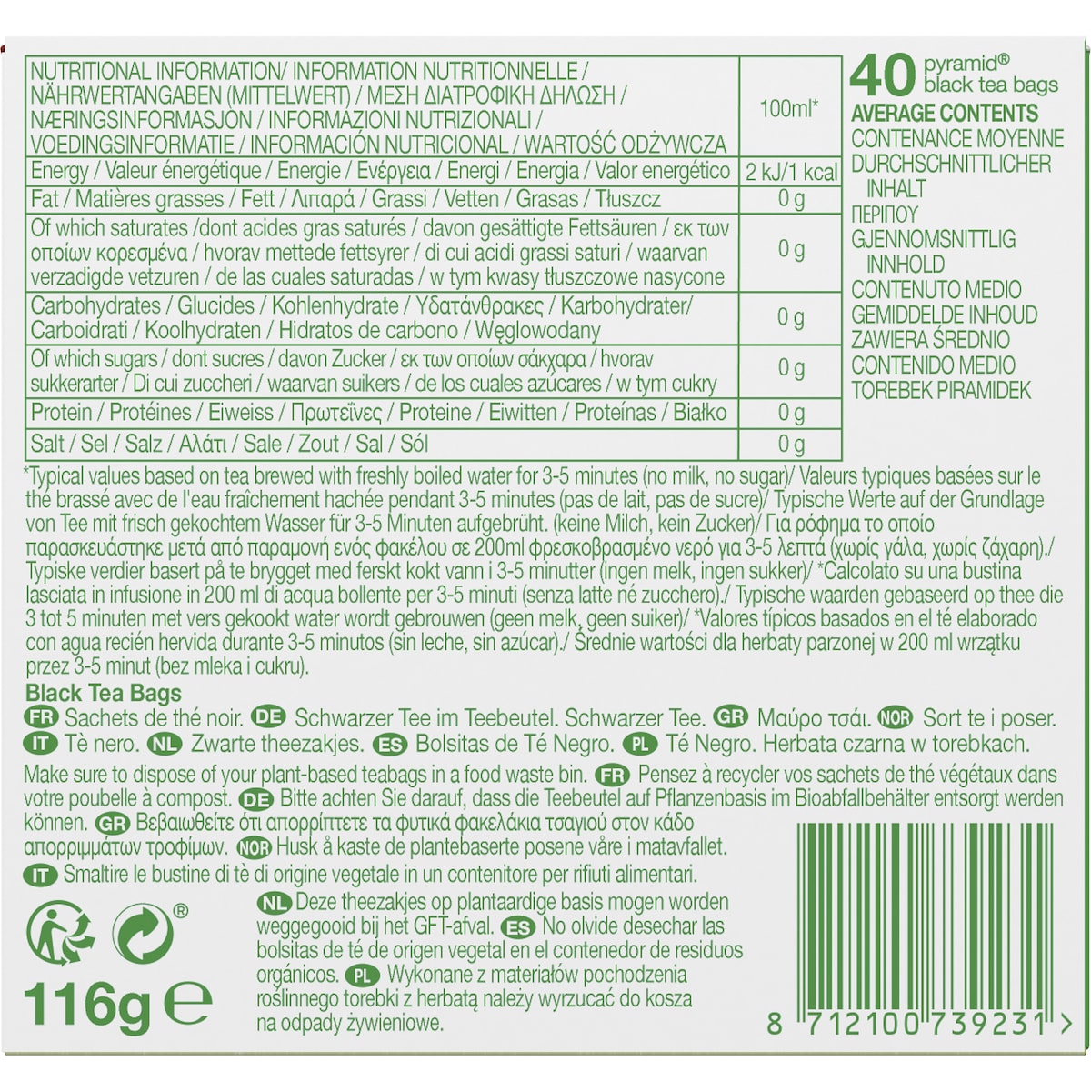 Pg Tips Tea Bags Original 40 Pack