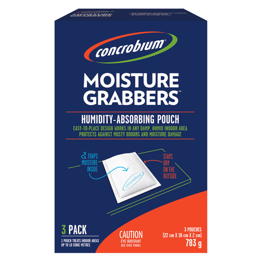 Concrobium Moisture Grabbers Humidity Absorbing Pouches - 3 Pack