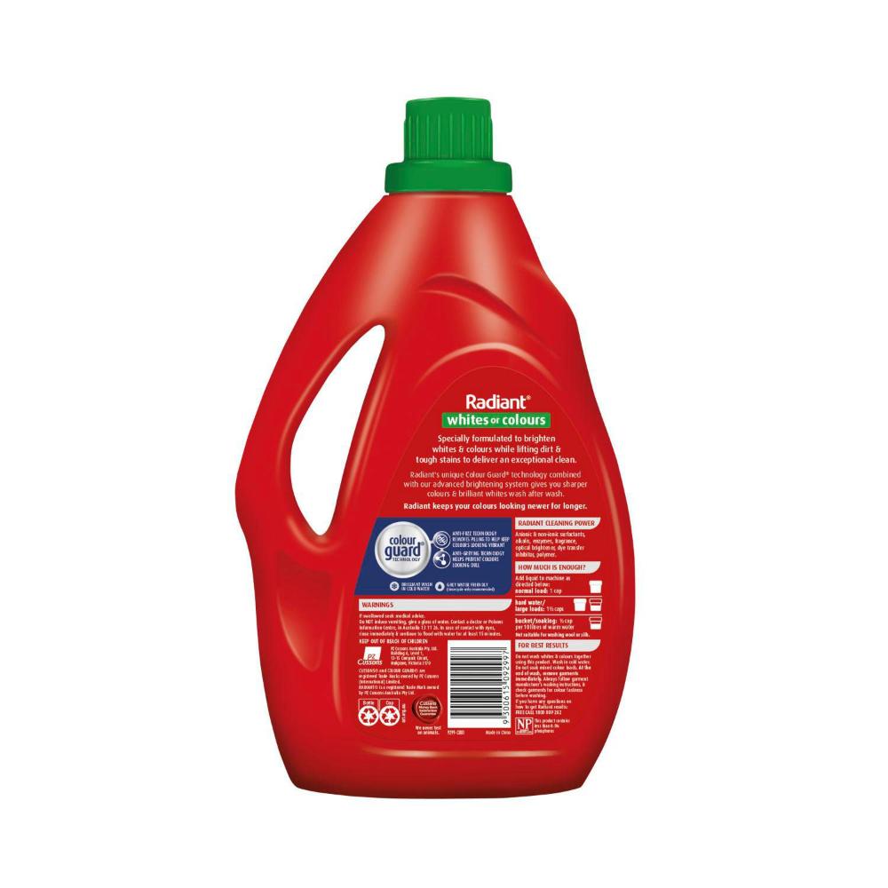 Radiant Laundry Liquid Brightens Whites Or Colours - 2L