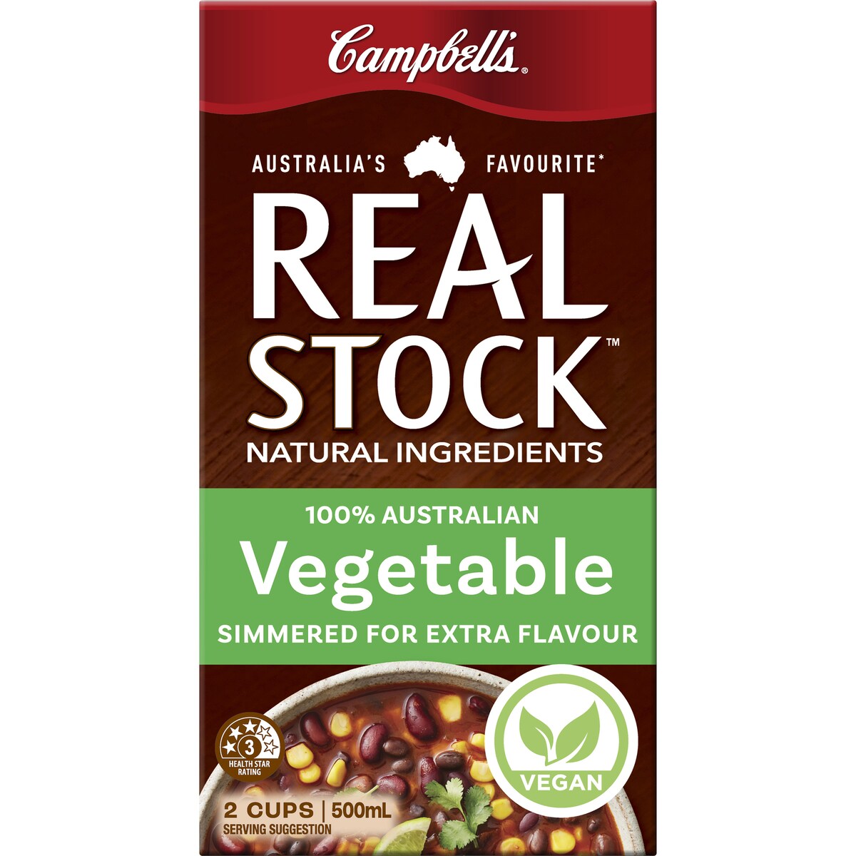 Campbell's Real Stock Vegetable Liquid Stock 500mL