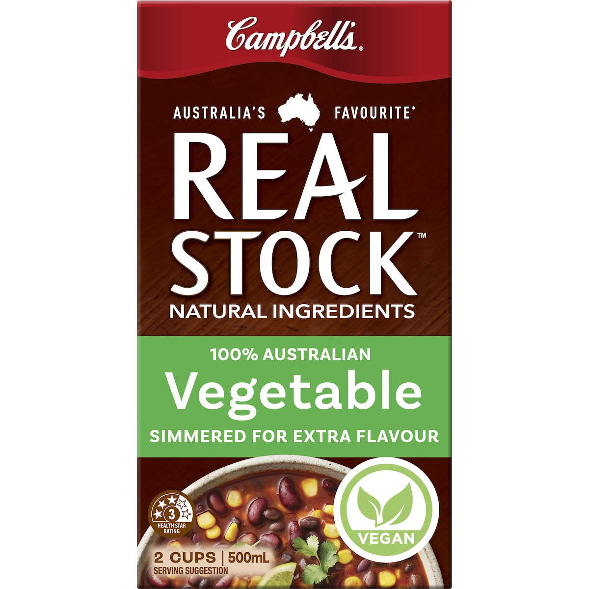 Campbells Real Stock Vegetable 500ml