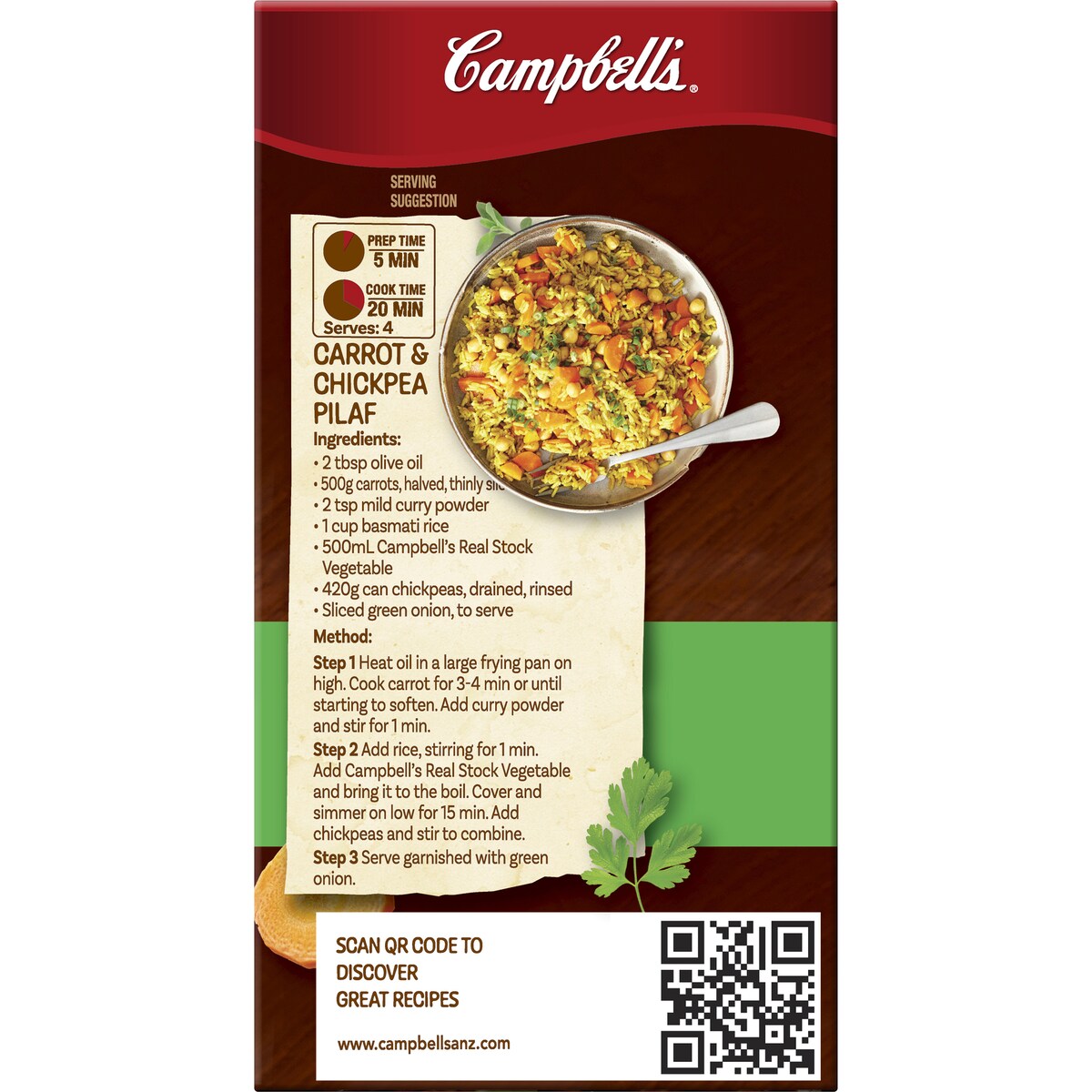 Campbell's Real Stock Vegetable Liquid Stock 500mL
