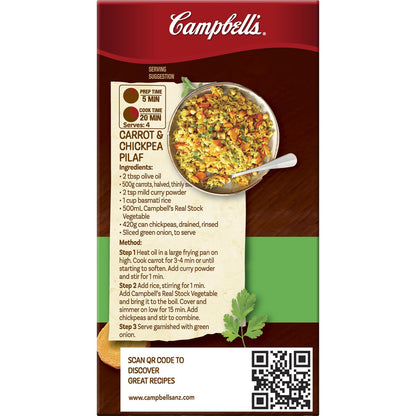 Campbell's Real Stock Vegetable Liquid Stock 500mL