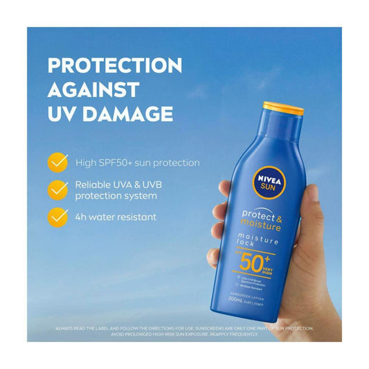 Nivea Sun SPF 50+ Protect & Moisturise Lotion - 200mL