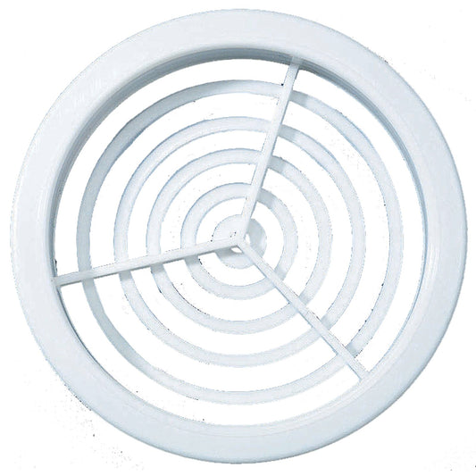 Haron White Round Eave Vent - 76mm - 2 Pack