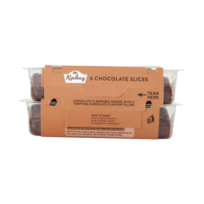 Mr Kipling Chocolate Slices 6 Pack - 155g