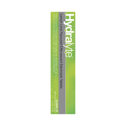Hydralyte Effervescent Tablets Lemon Lime - 40 pack