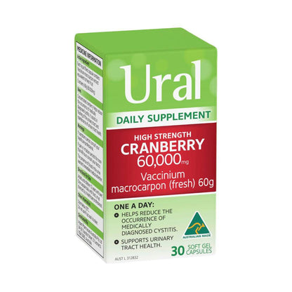 Ural High Strength Cranberry Capsules - 30 pack