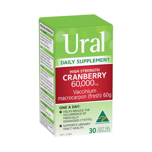 Ural High Strength Cranberry Capsules - 30 pack