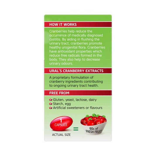 Ural High Strength Cranberry Capsules - 30 pack