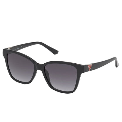 Guess GU7776 Women's Square Sunglasses Shiny Black Gradient Smoke