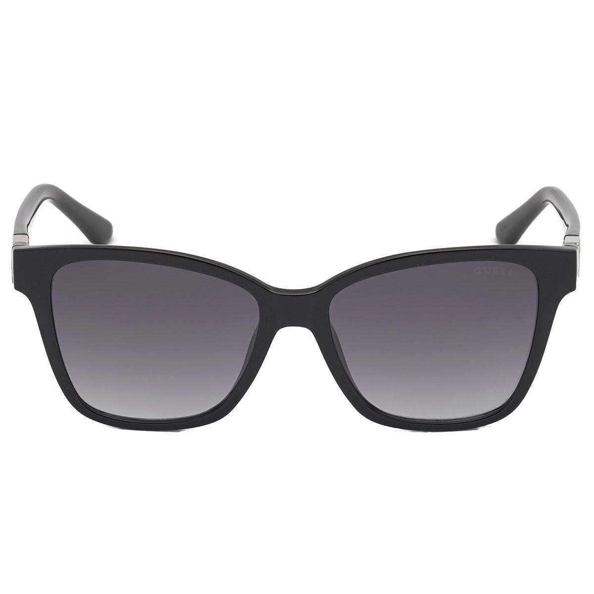 Guess GU7776 Women's Square Sunglasses Shiny Black Gradient Smoke