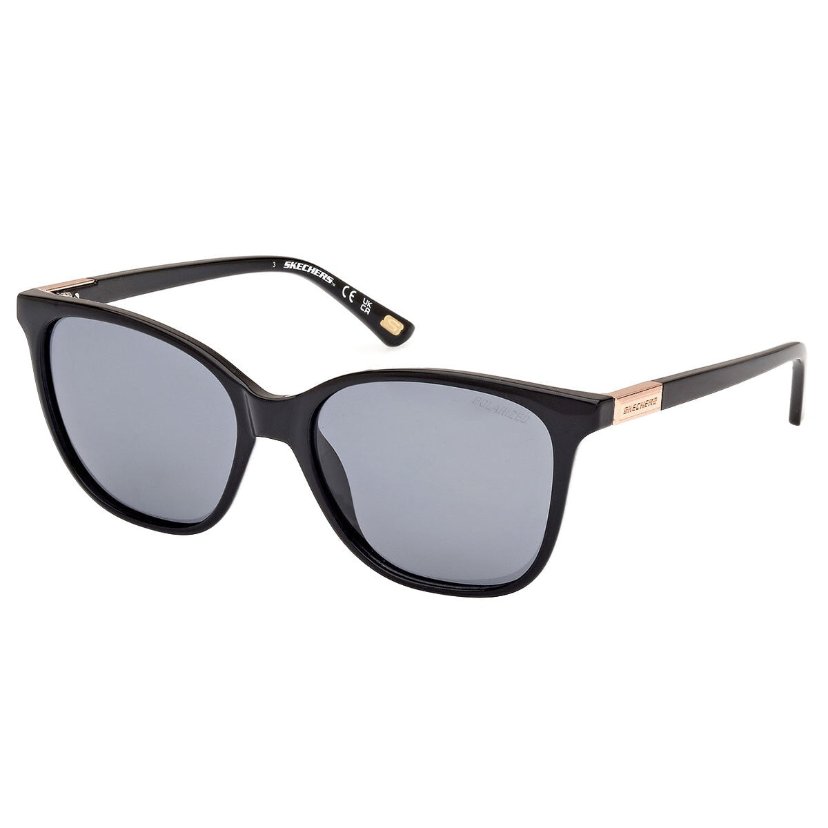 Skechers SE6361 Polarised Sunglasses Dark Havana Square Frame
