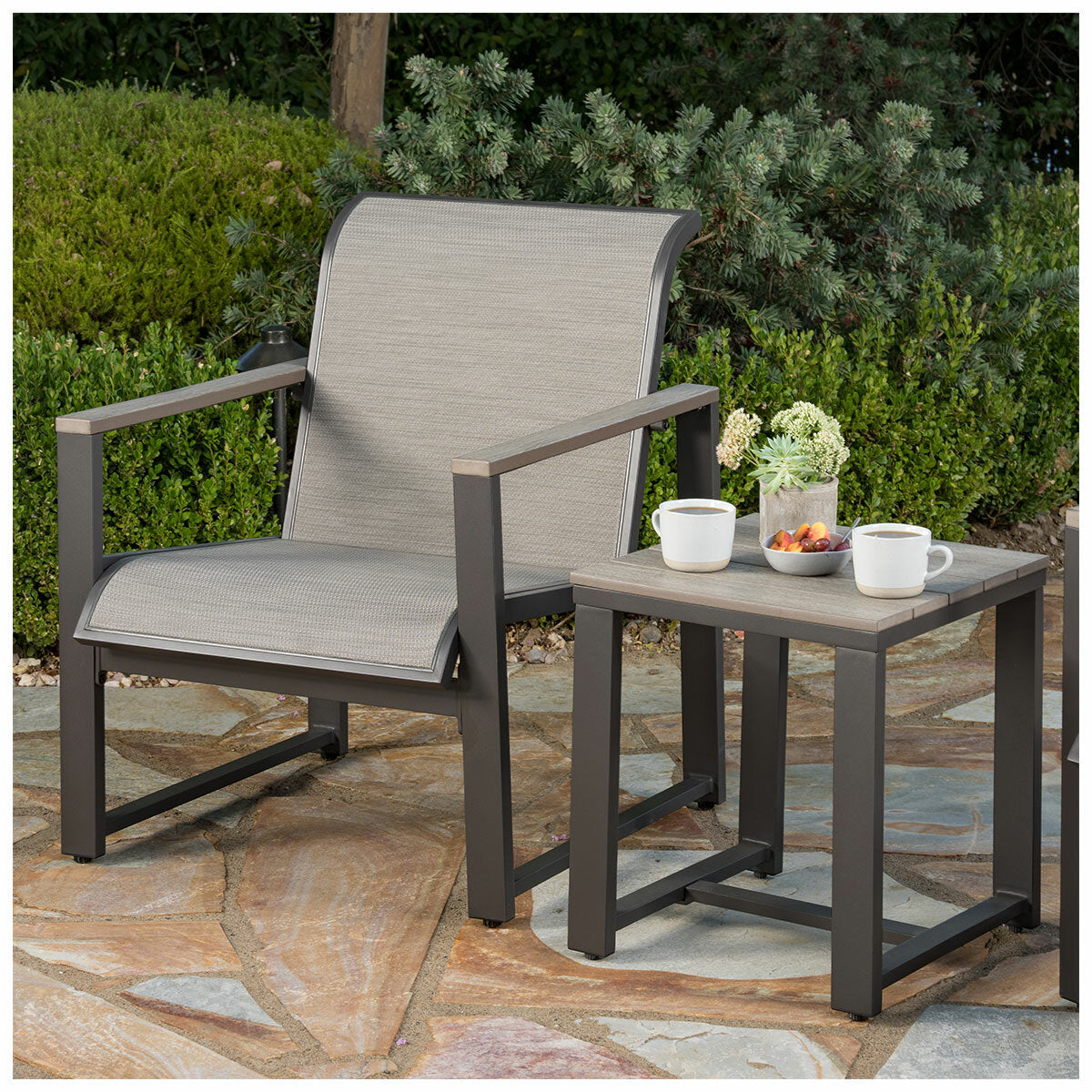 Sunvilla Helio 3 Piece Seating Set Graphite Aluminium Weather Resistant