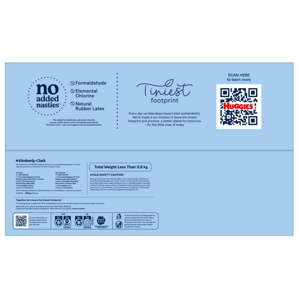 Huggies Ultra Dry Nappies Boys Size 6 (16kg+) | 60 Pack