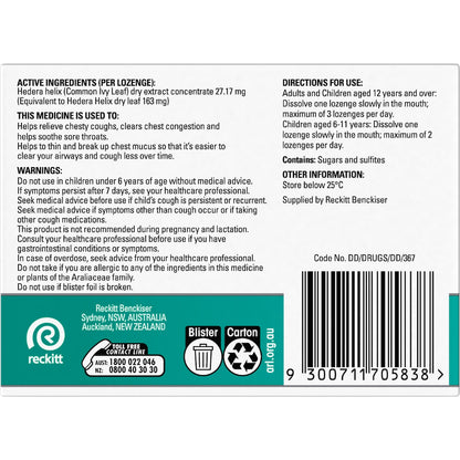 Strepsils Herbal Chesty Cough Triple Relief Lozenges 32 Pack