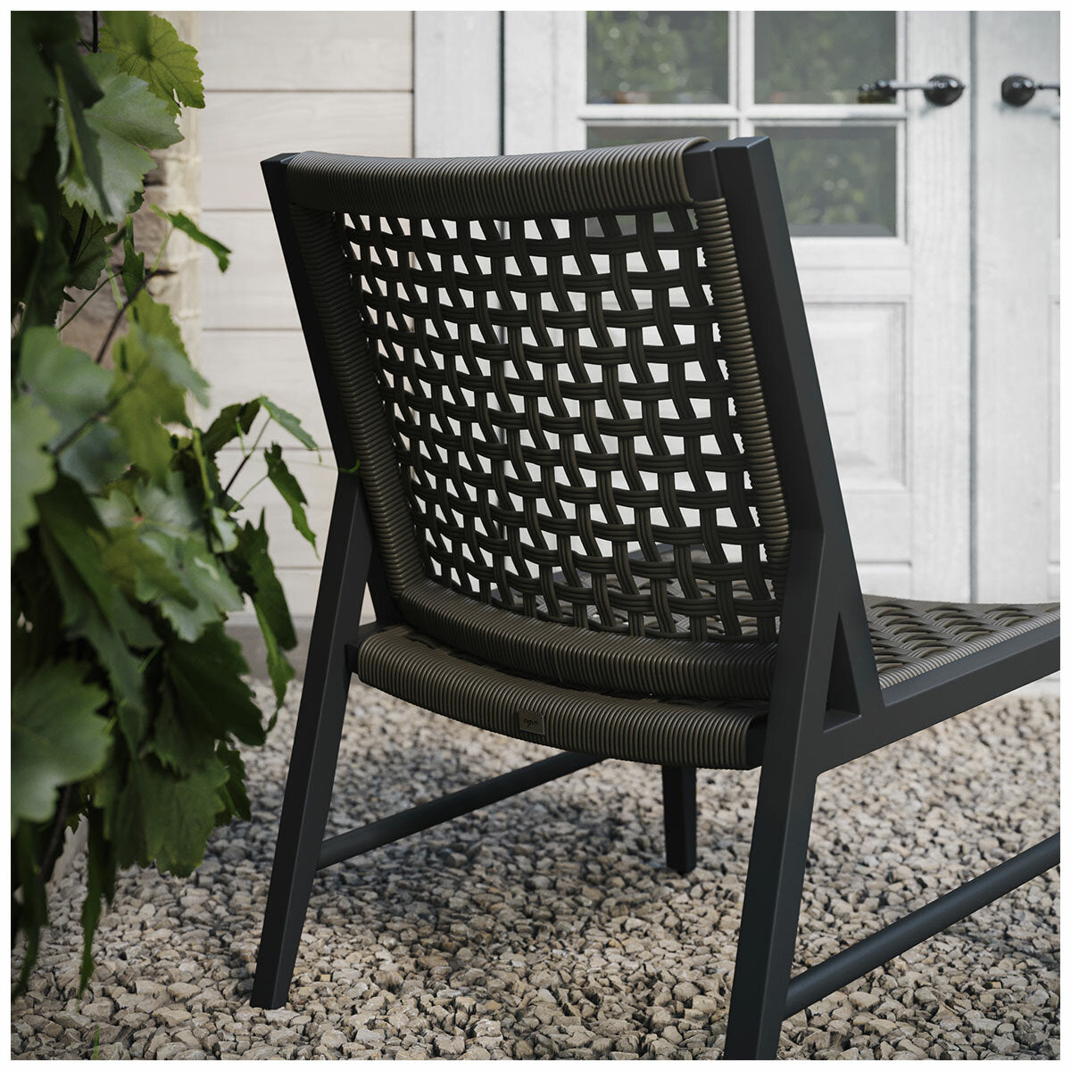 Agio Hyde Park Small Space 3 Piece Set Black Aluminium Rope & Sintered Stone
