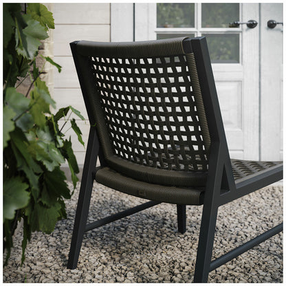 Agio Hyde Park Small Space 3 Piece Set Black Aluminium Rope & Sintered Stone
