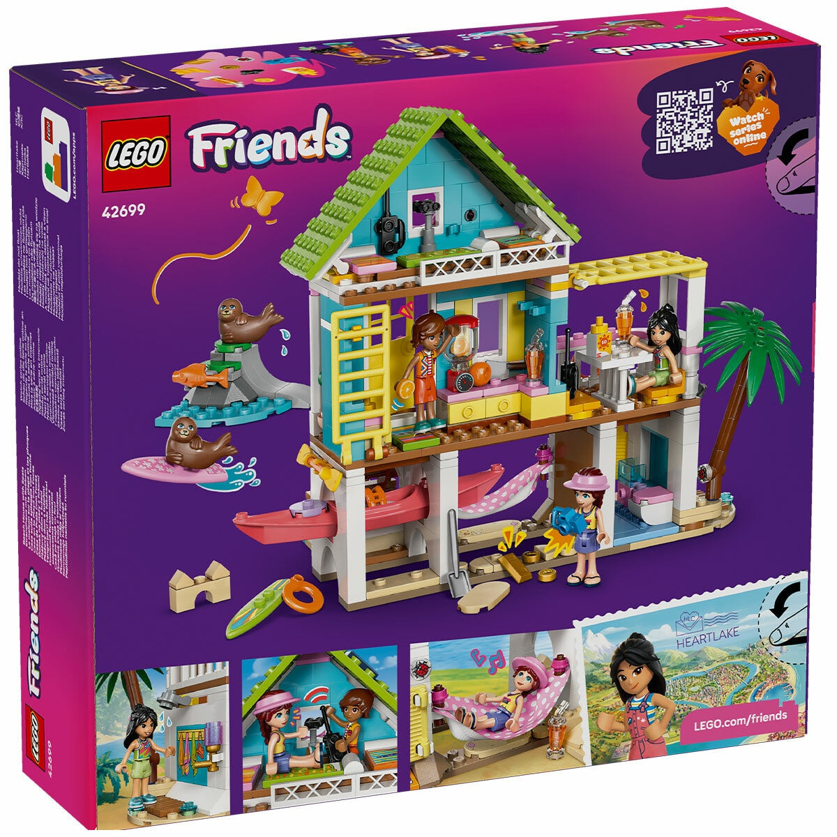 Lego Friends Beach House with Seals Set 42699 400 Pieces