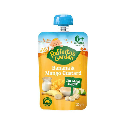 Rafferty's Garden Banana & Mango No Added Sugar Custard 6+ Months - 120g