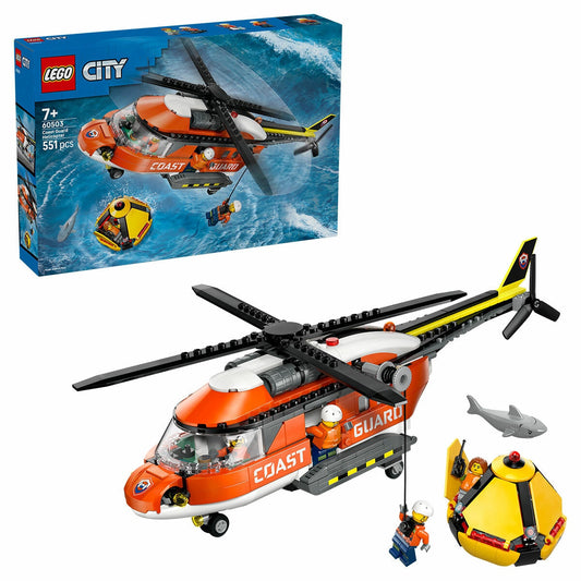 Lego City Coast Guard Helicopter Red 551-Piece Detailed 60503