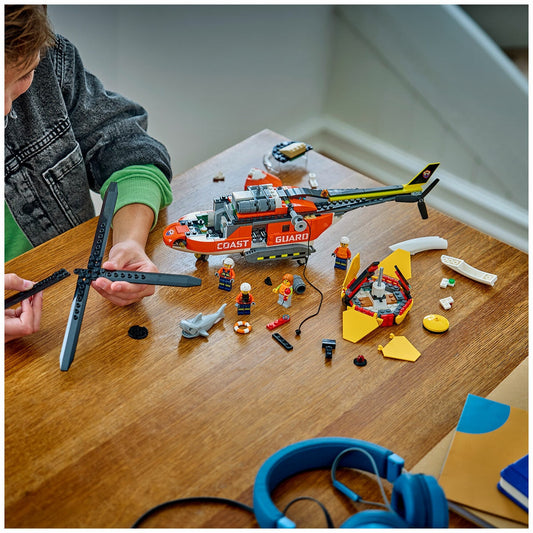 Lego City Coast Guard Helicopter Red 551-Piece Detailed 60503