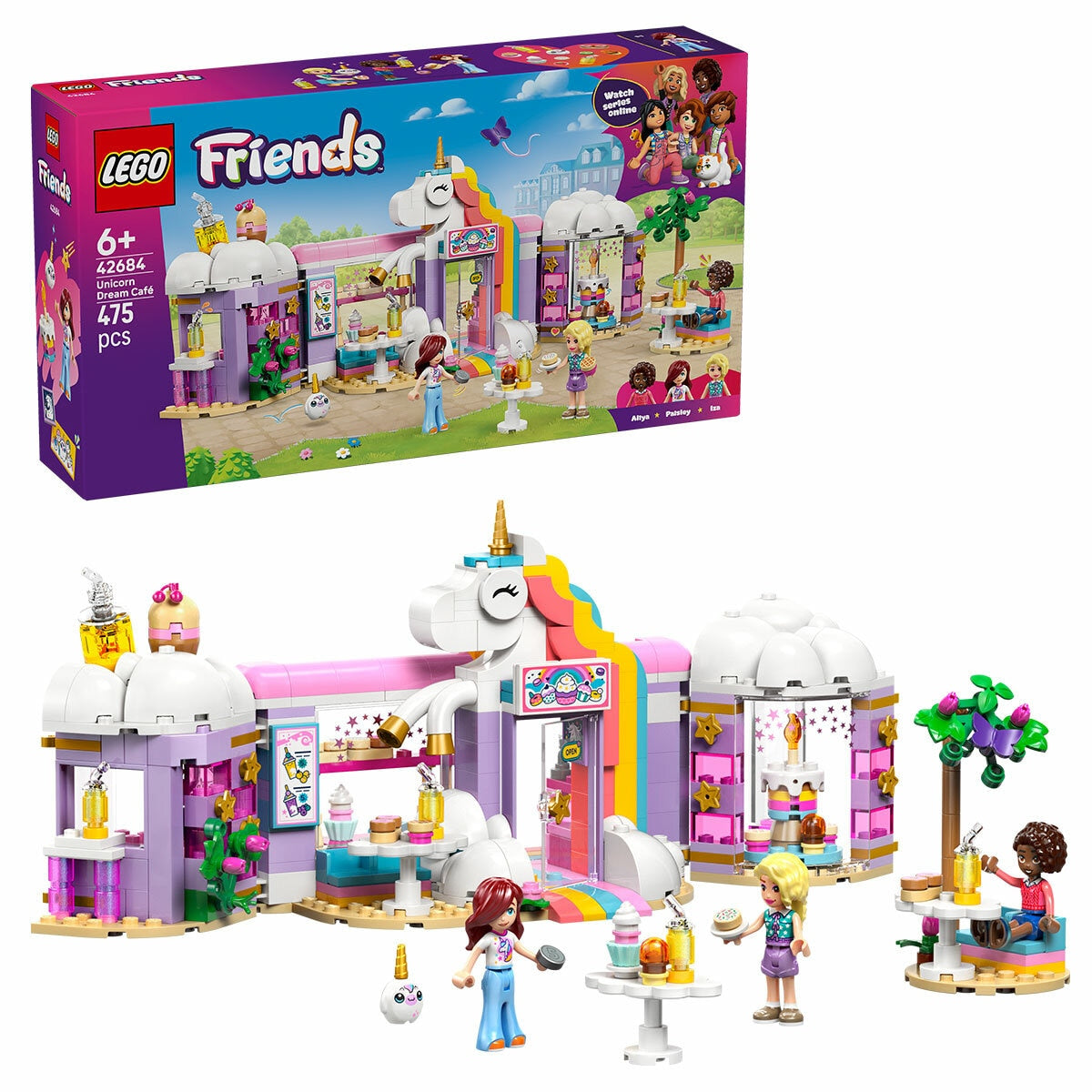 Lego Friends Rainbow Unicorn Dream Café 475-Piece Set 42684