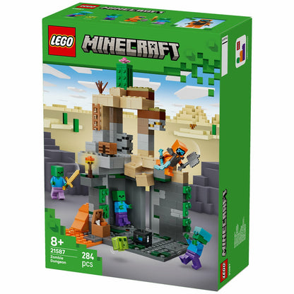 LEGO Minecraft Zombie Dungeon 21587 284-Piece Build Set with Wastelands Wanderer
