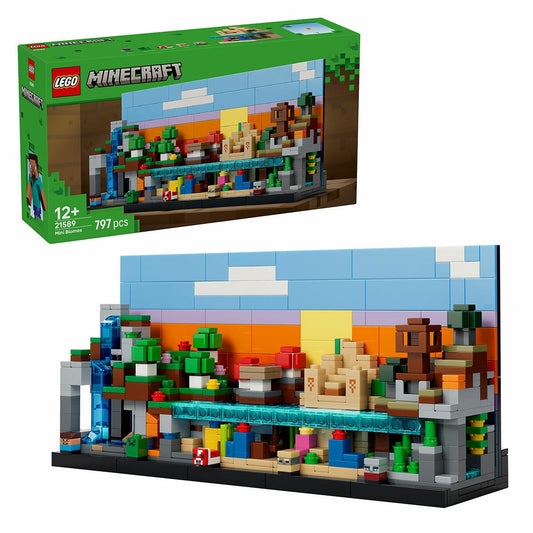LEGO Minecraft Mini Biomes 21589 797-Piece Set for Display
