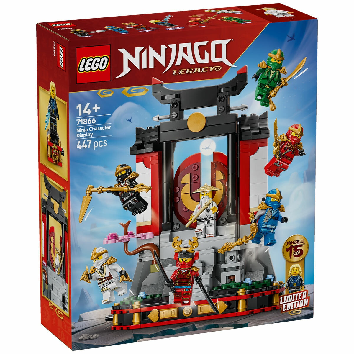 LEGO Ninjago 15th Anniversary Ninja Character Display 71866, 447 Pieces