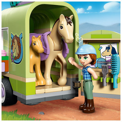 Lego Friends Horse & Baby Foal Trailer Set for Ages 7+ 42695
