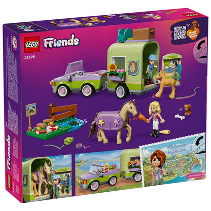 Lego Friends Horse & Baby Foal Trailer Set for Ages 7+ 42695
