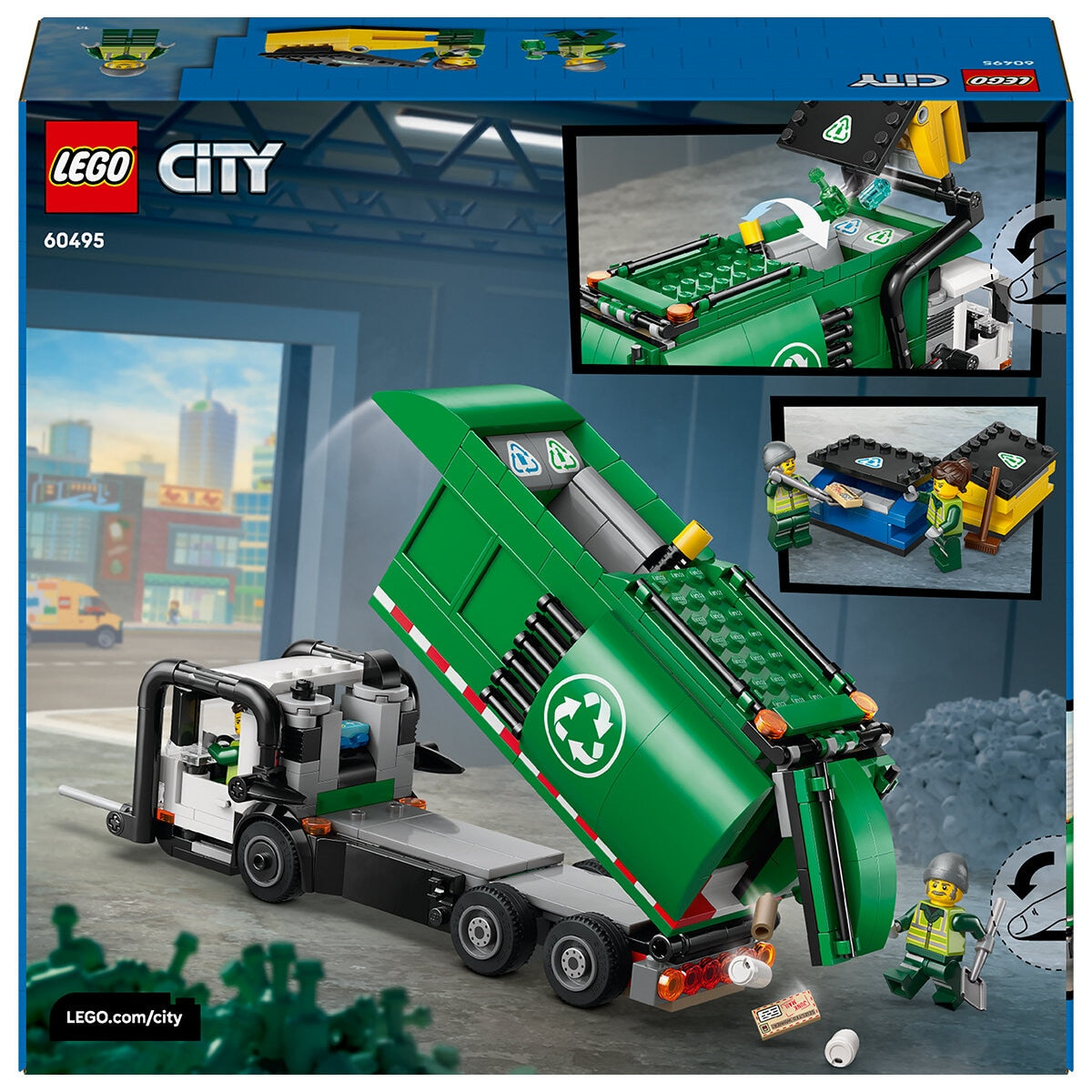 Lego City Recycling Truck Interactive Lorry Playset 7+ 60495