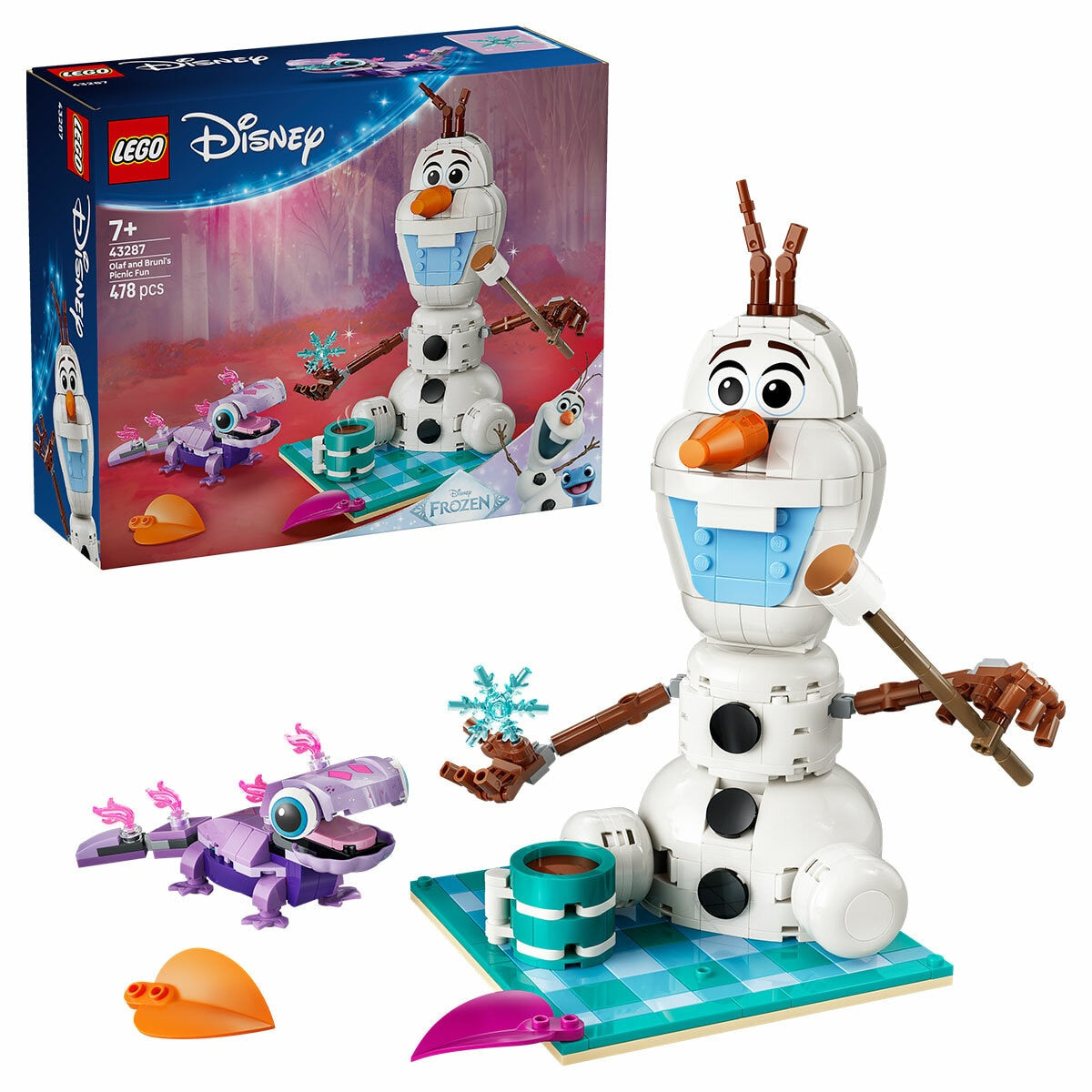 Lego Disney Frozen Olaf & Bruni Picnic Fun 478-Piece Set 43287